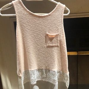 Light pink women sleeveless